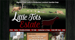 Desktop Screenshot of littletotsestate.com